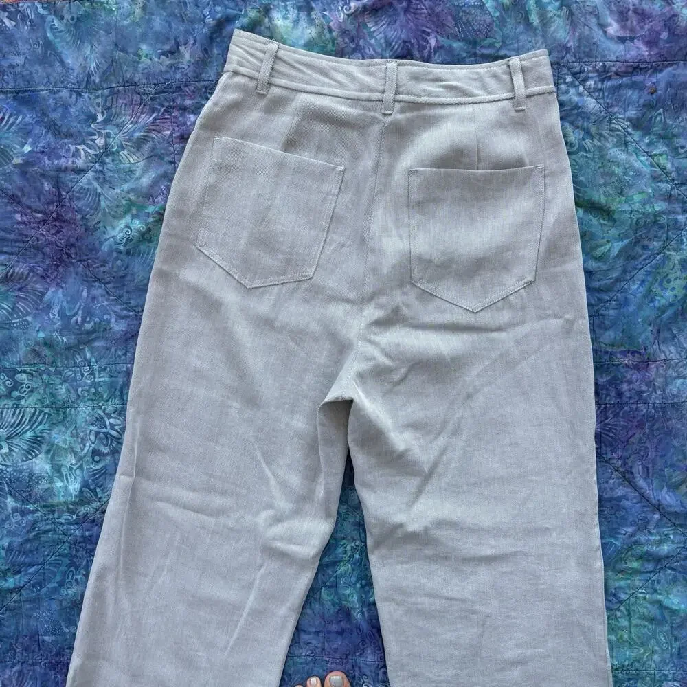 Zara Chambray-inspired Summer Soft Pants Women’s Size Small Trouser